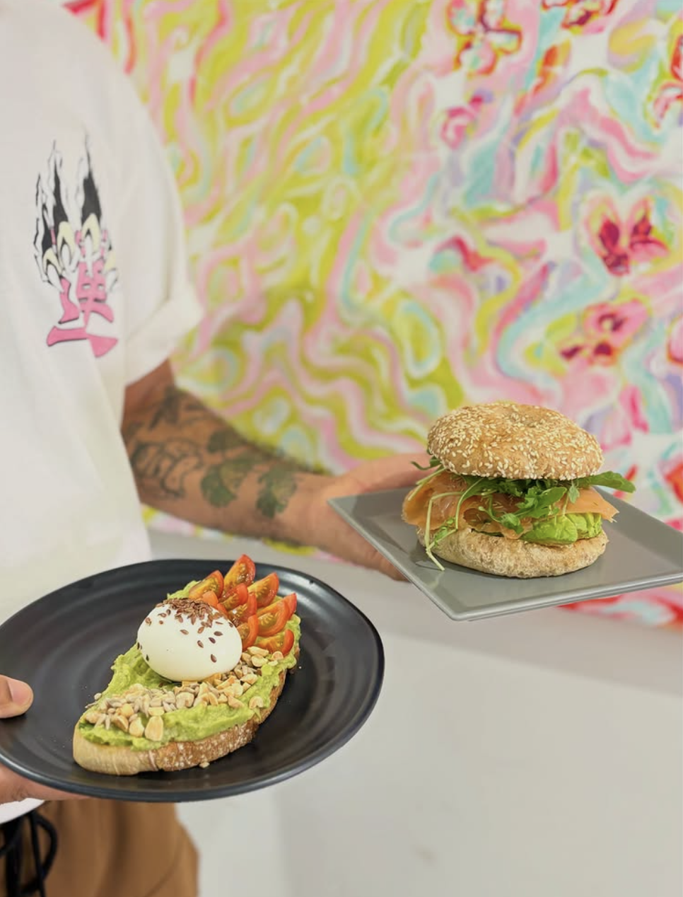 Fresh brunch plates at LENA