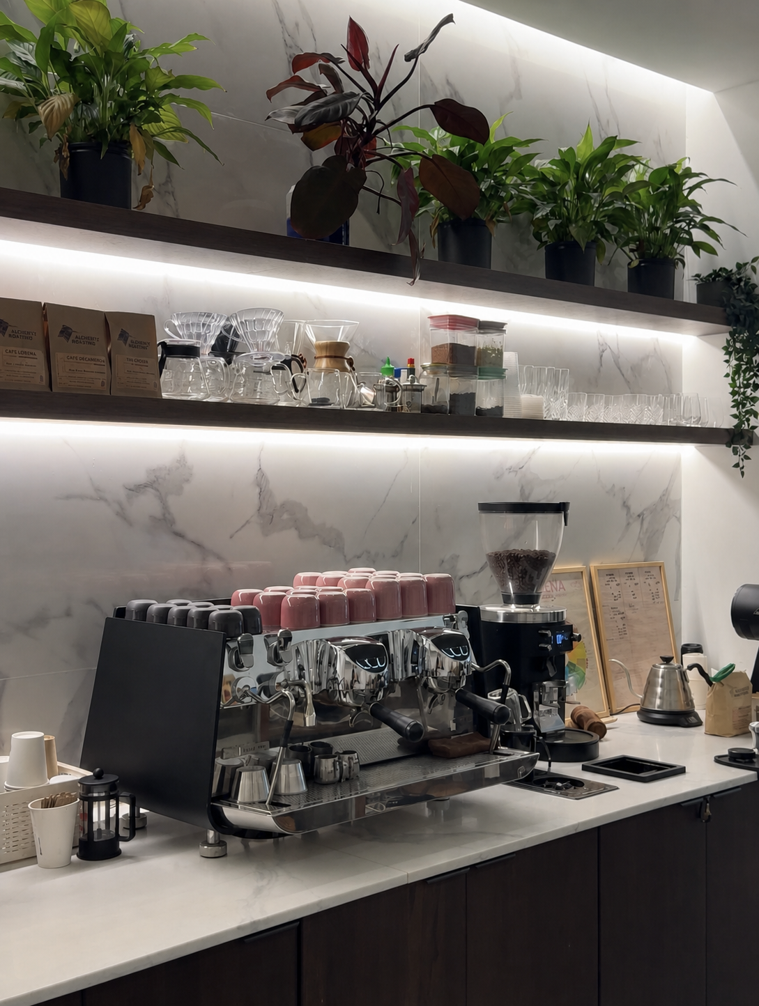The coffee bar at LENA