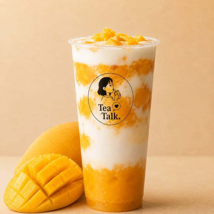 Mango Hug da Tea Talk, bebida cremosa de manga
